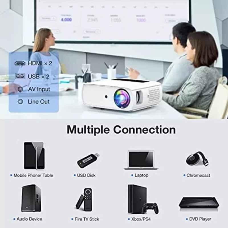 Play MP8 8000lm Android 9.0 3D 4K White Full HD LED Projector - view 2