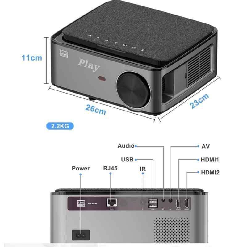 Play 8000lm Android 9 Full HD LED 3D 4k Projector, MP9 - view 1