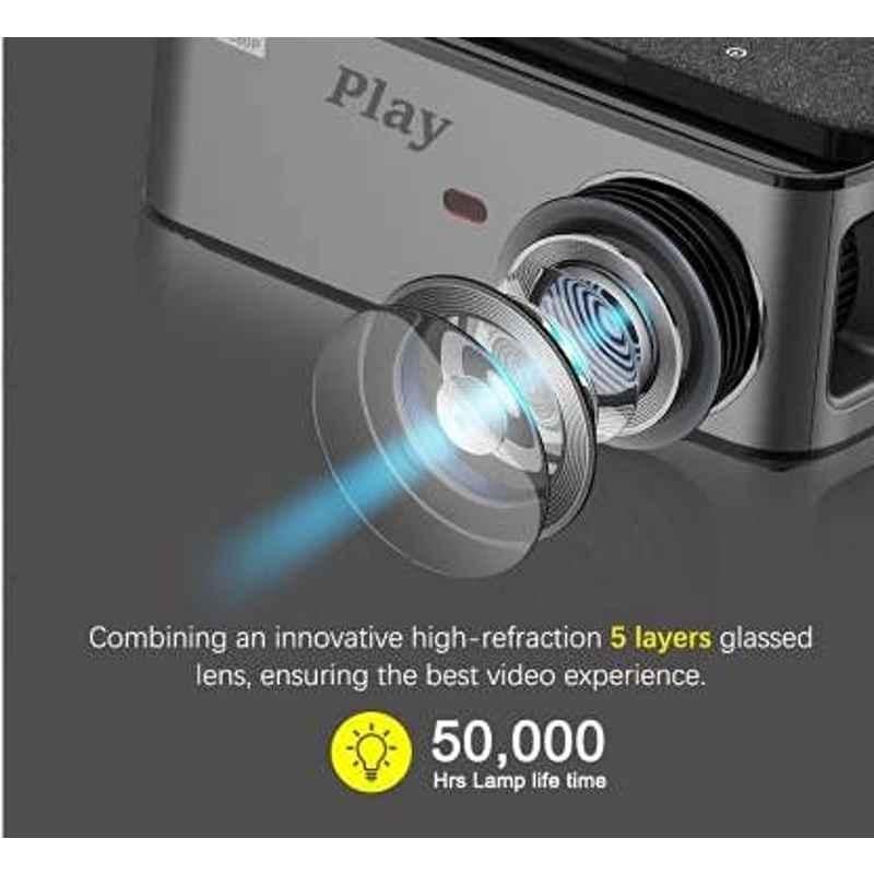 Play 8000lm Android 9 Full HD LED 3D 4k Projector, MP9 - view 3