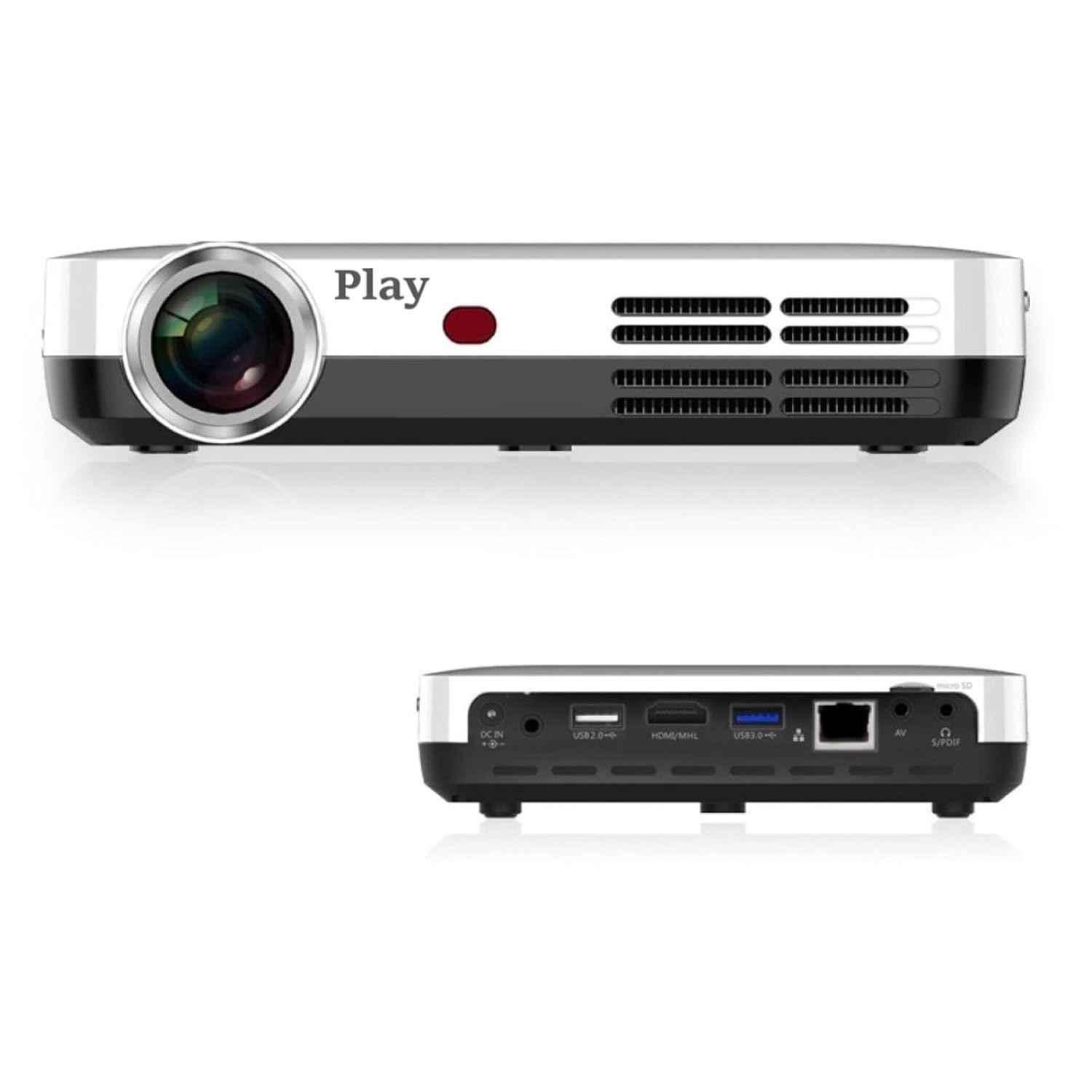 Play P6 6000lm 3840x2160p Portable Android LED HD Projector - view 3