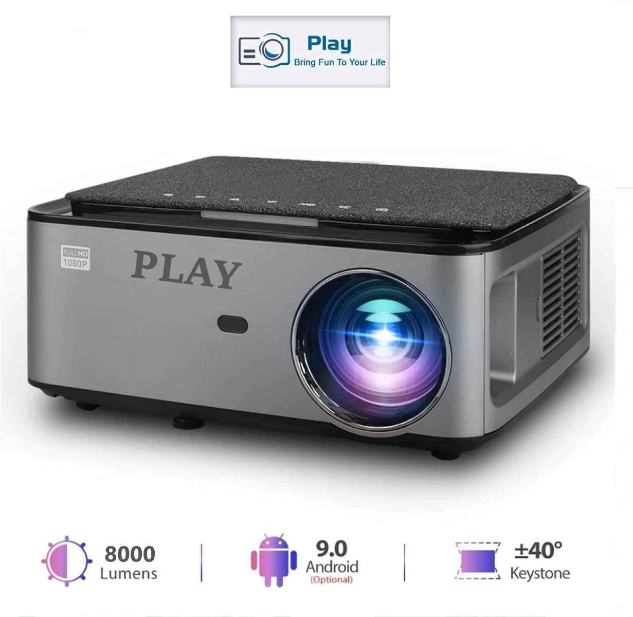 Play MP9 9500lm 1920x1080p Portable Android LED HD Projector - view 1