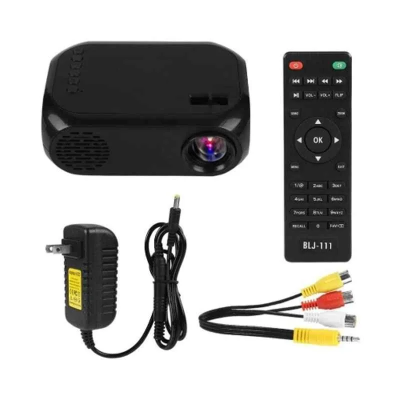 Divine Mini Led Portable Smart Home Theatre Projector with LCD Support Remote Controller, HDMI, AV, SD, USB,You-Tube,Mini Stick with 2000LM - view 3