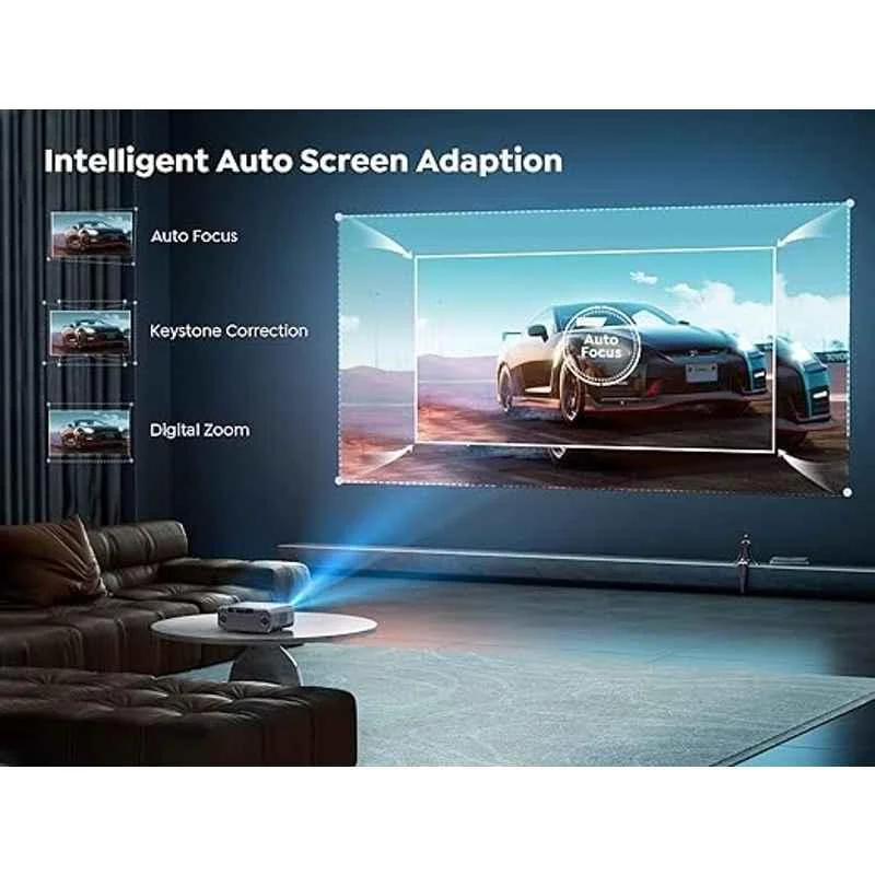 Yaber PRO V9 16000 Lumens Wi-Fi Bluetooth Portable Projector Native 1080p|4K Support|BT, Wi-Fi, USB & HDMI|300" Display|Auto Focus|1 Year Warranty - view 4