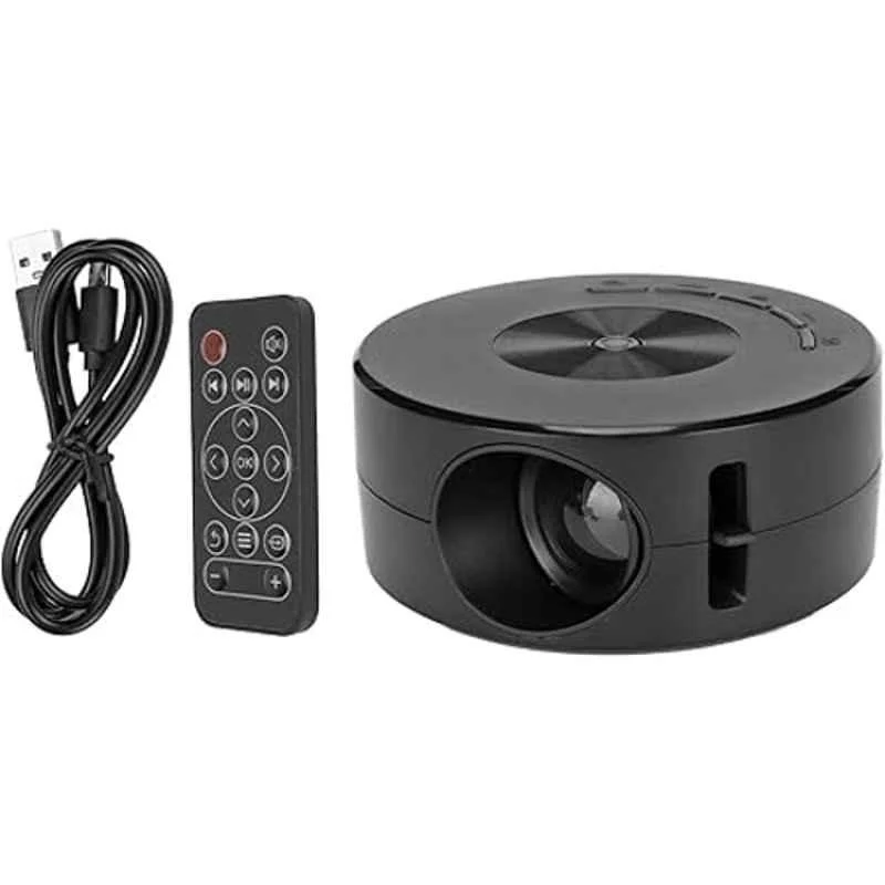 Yoton MP45 8400 Lumens Portable Projector Native 720p HD, 4K Support, USB + Headphone Jack, Wired Screen Mirroring, Smartphone Screen Share (Black) - view 2