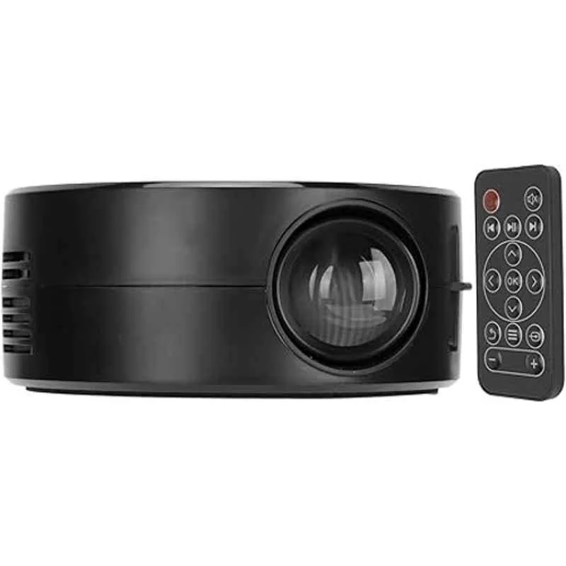 Yoton MP45 8400 Lumens Portable Projector Native 720p HD, 4K Support, USB + Headphone Jack, Wired Screen Mirroring, Smartphone Screen Share (Black) - view 3