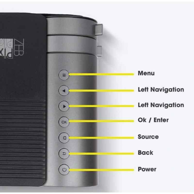 Zebronics 1080p Remote Controller LED Projector, Zeb-PixaPlay 12 - view 1