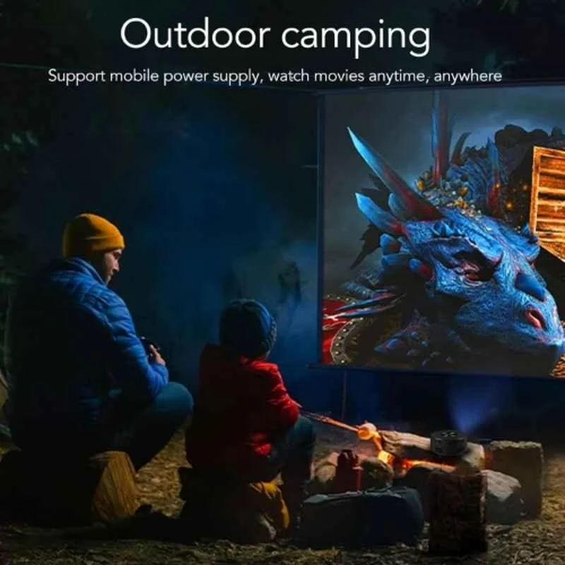 MEGAWISE MP45 8400 Lumens Portable LED Projector Native 720p HD, 4K Support, Wired Screen Mirroring, Smartphone Screen Share & Bulit-in Speaker - view 1
