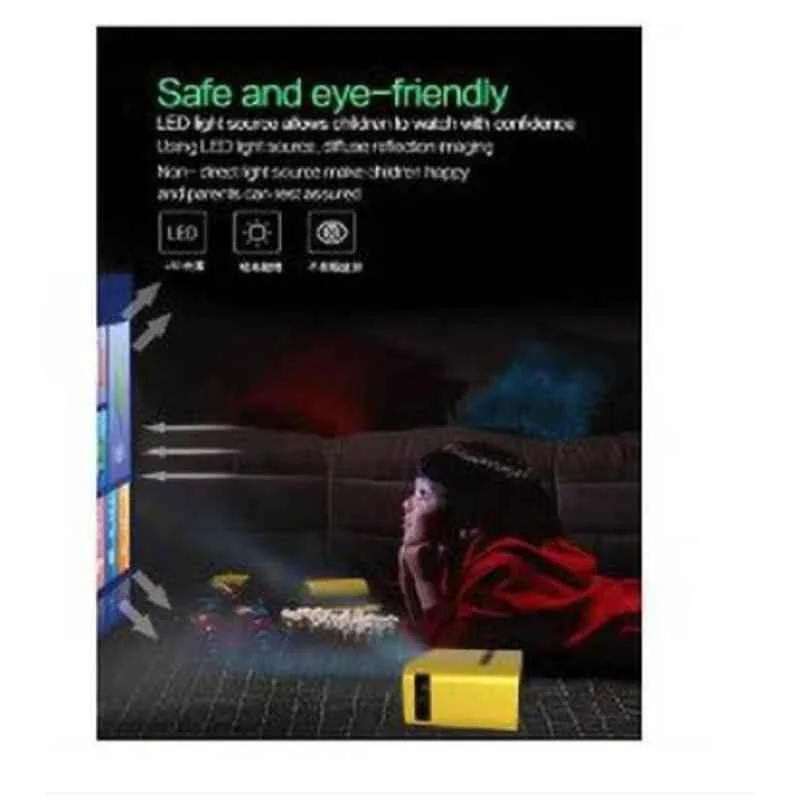 IBS T-500 80lm Yellow Mini LED Portable Projector - view 3