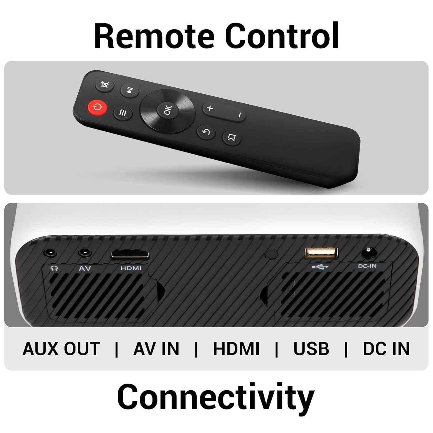 Zebronics PixaPlay 13 2000lm Full HD 1920x1080p Smart LED Projector with Remote Control - view 3