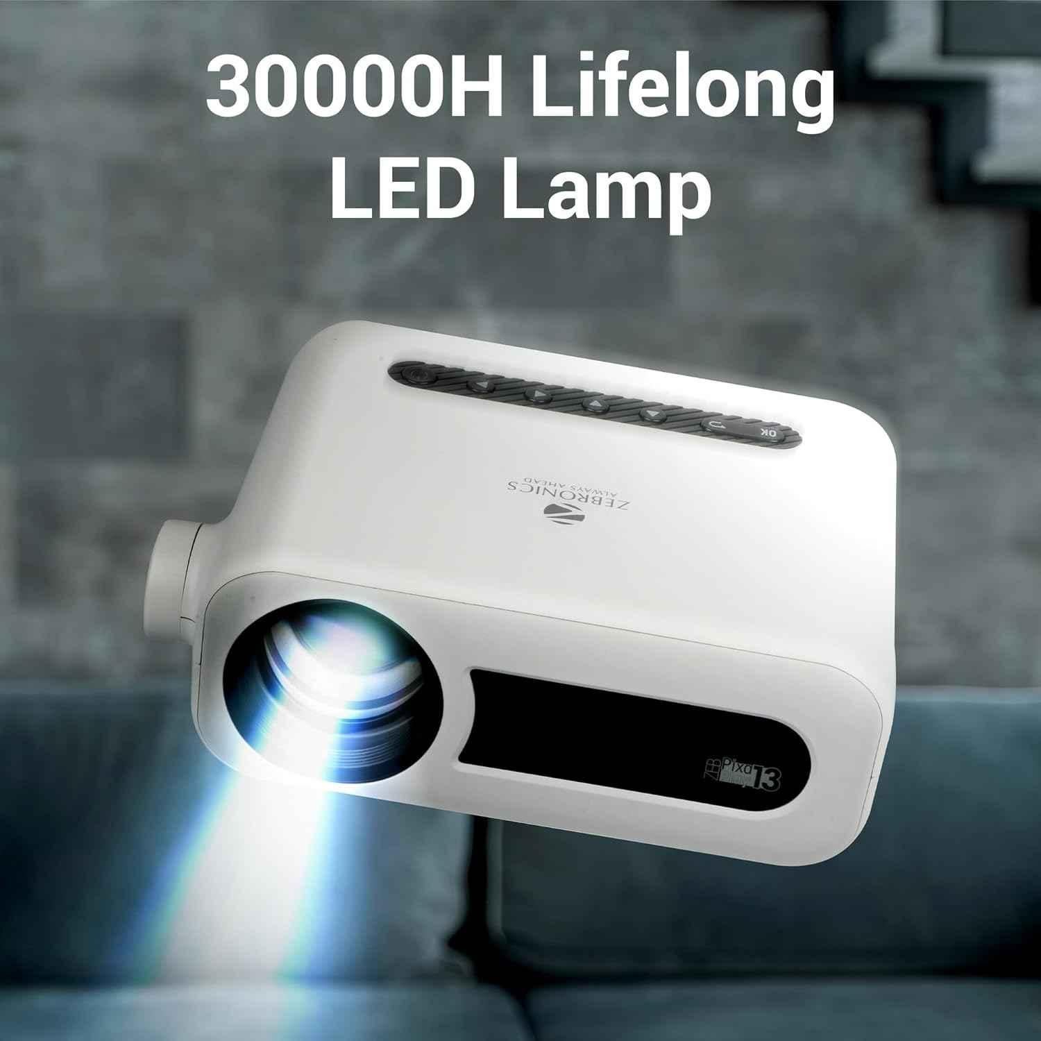 Zebronics PixaPlay 13 2000lm Full HD 1920x1080p Smart LED Projector with Remote Control - view 4