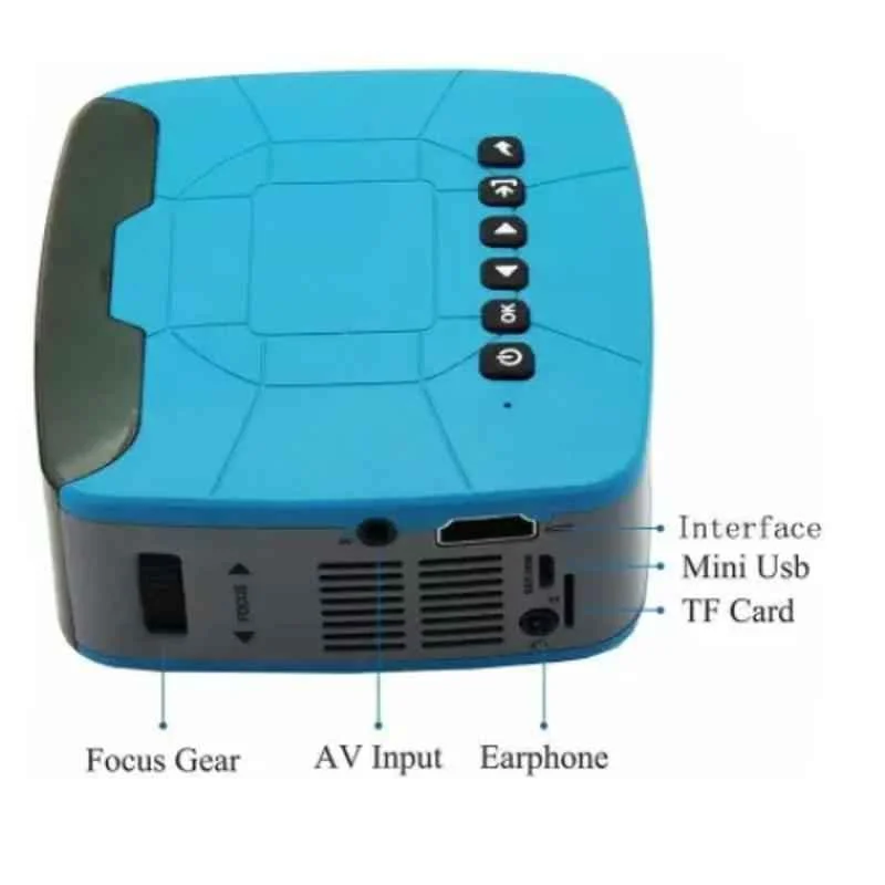 Unic UC20 60lm Multicolor Mini Portable Projector - view 2