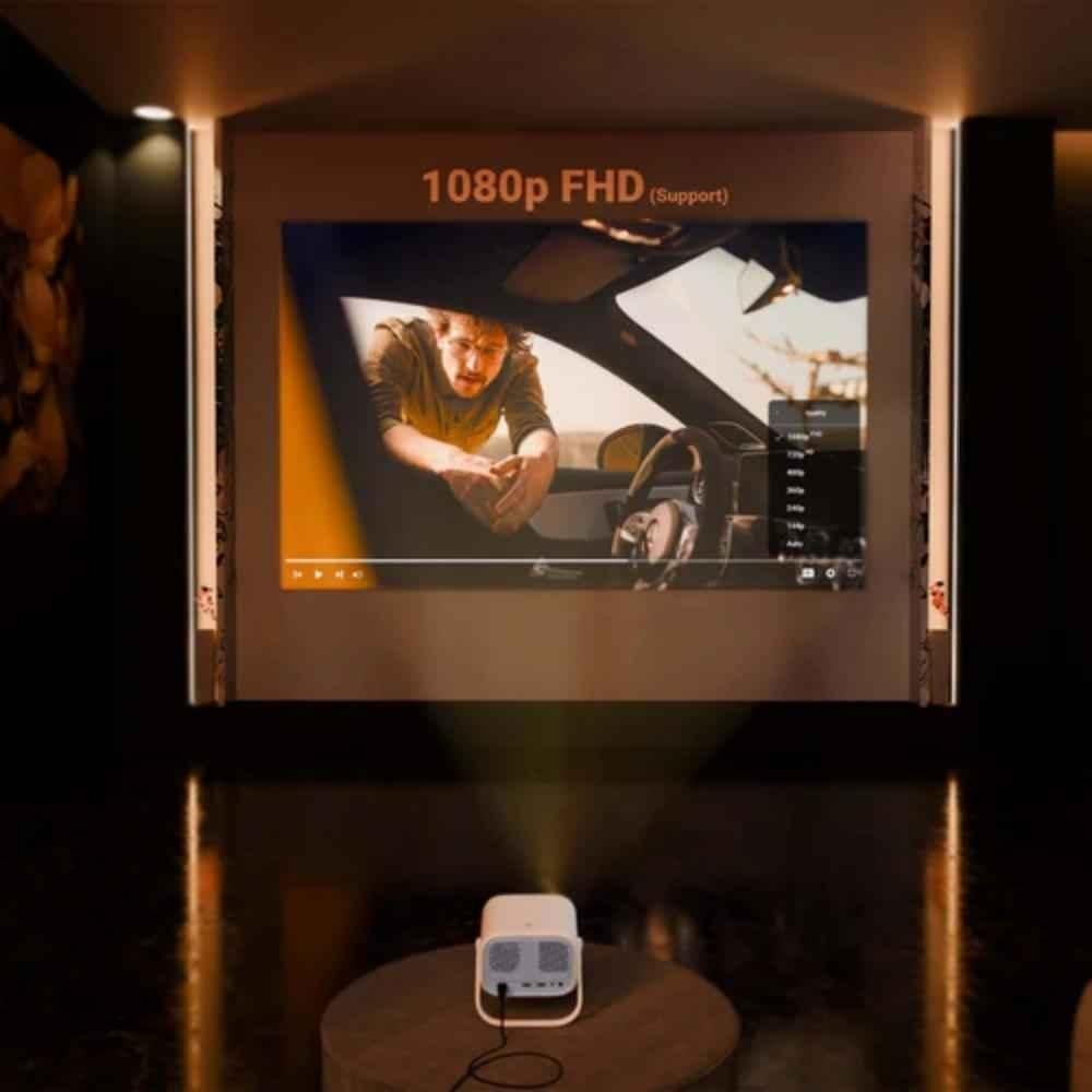 Zeb PixaPlay 34 5200 Lumens Android Projector, FHD 1080p Support, Miracast, Screen Mirroring, Wi-Fi, BT, Speakers, Auto Focus & Keystone, Angle Tilt - view 2
