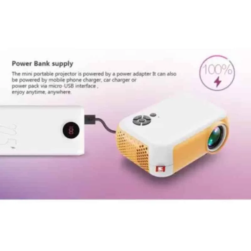 IBS A-10 4000lm 1080P Mini LED Orange Portable Projector - view 2