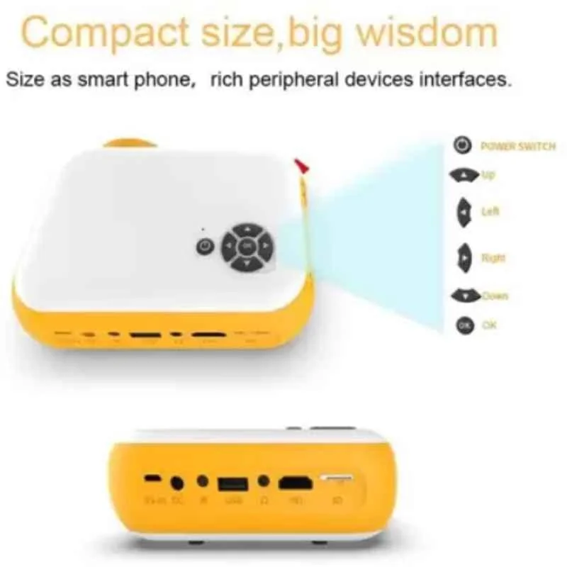 IBS A-10 4000lm 1080P Mini LED Orange Portable Projector - view 3