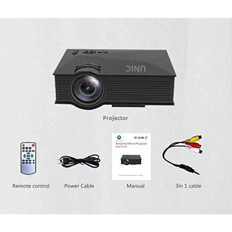 Yoton UC46 55W 1200lm 800x480p Portable Wi-Fi LED Projector - view 1