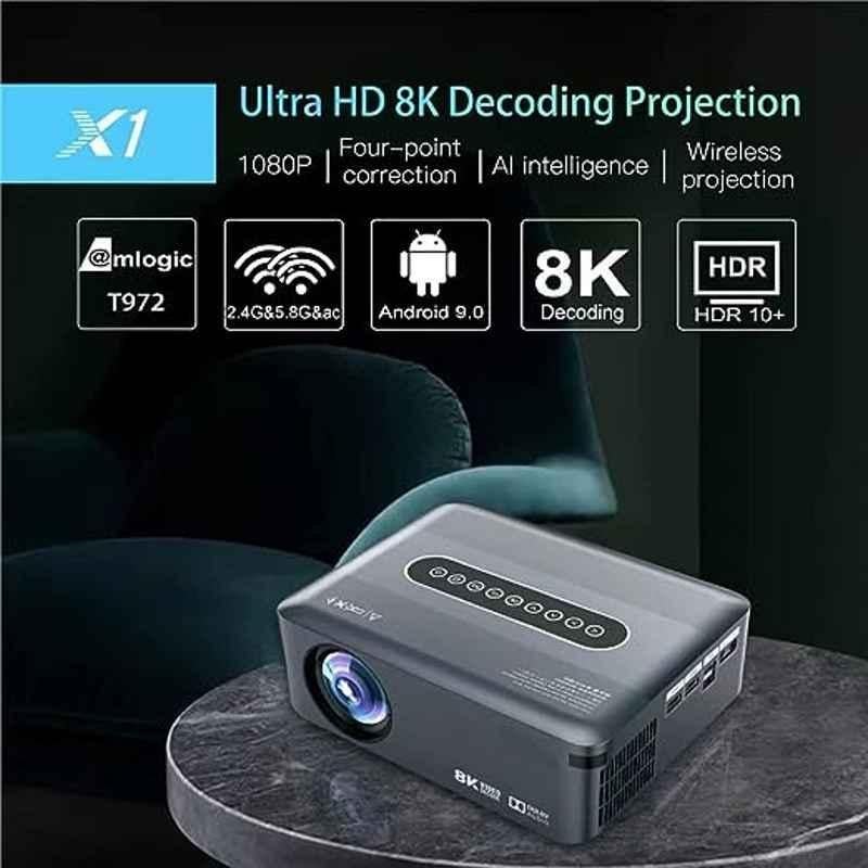 Tonzo X1 7500lm Android FHD WiFi Bluetooth Projector 1080p Native 8K Support|Voice Control Remote|10W Dolby Speaker|250" Screen|1 Year Warranty - view 2
