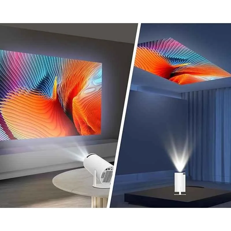 Divine Andriod 5G WiFi Projector Home 4K Support with 4000lm,1080P Smartphone Full HD Portable Built-in YouTube Other Apps Auto Keystone 200 inch Screen Compatible 4K TV Stick - view 2