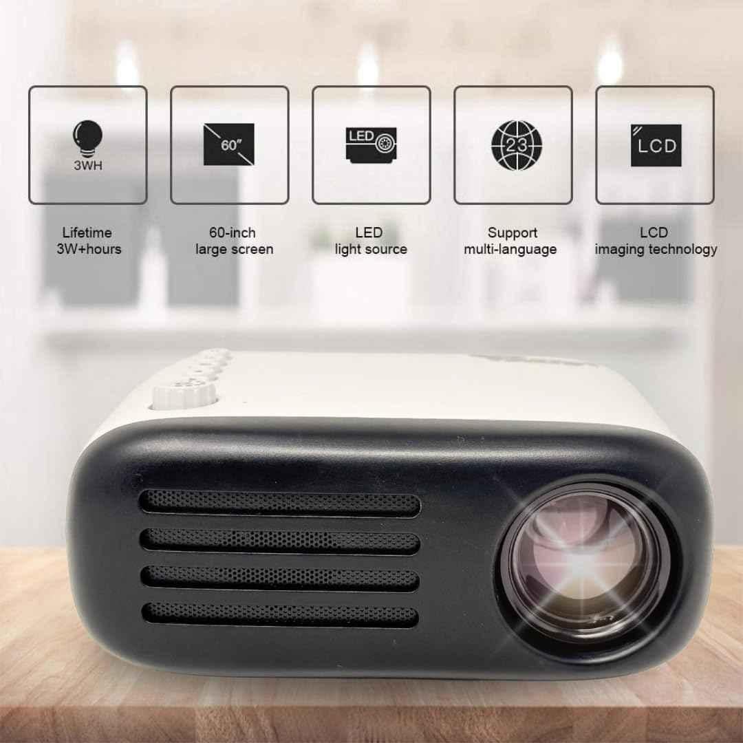 Tonzo 2000lm 1280x720p Mini LED Projector for Home Theater with 1 year Warranty - view 3