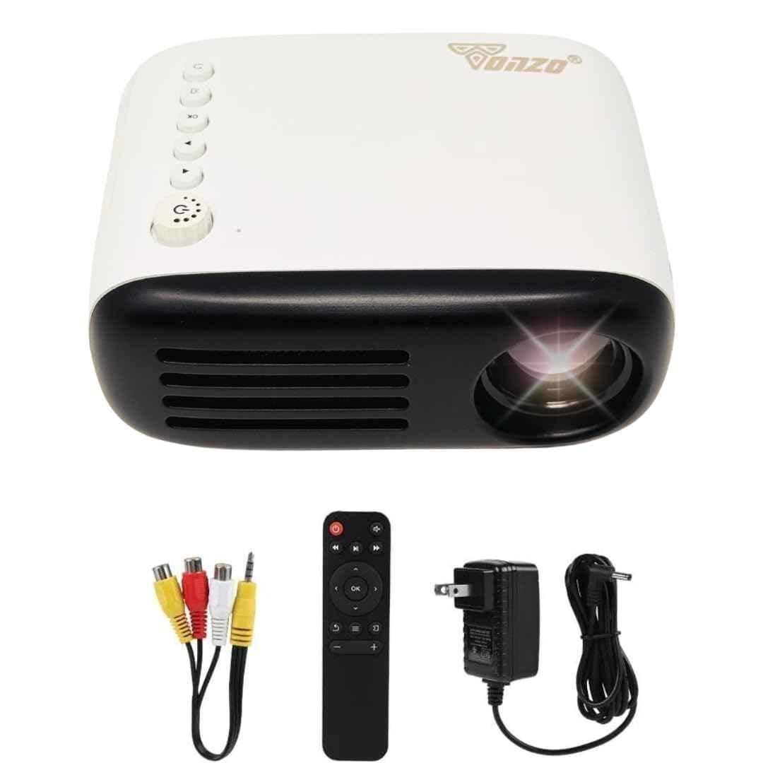 Tonzo 2000lm 1280x720p Mini LED Projector for Home Theater with 1 year Warranty - view 4