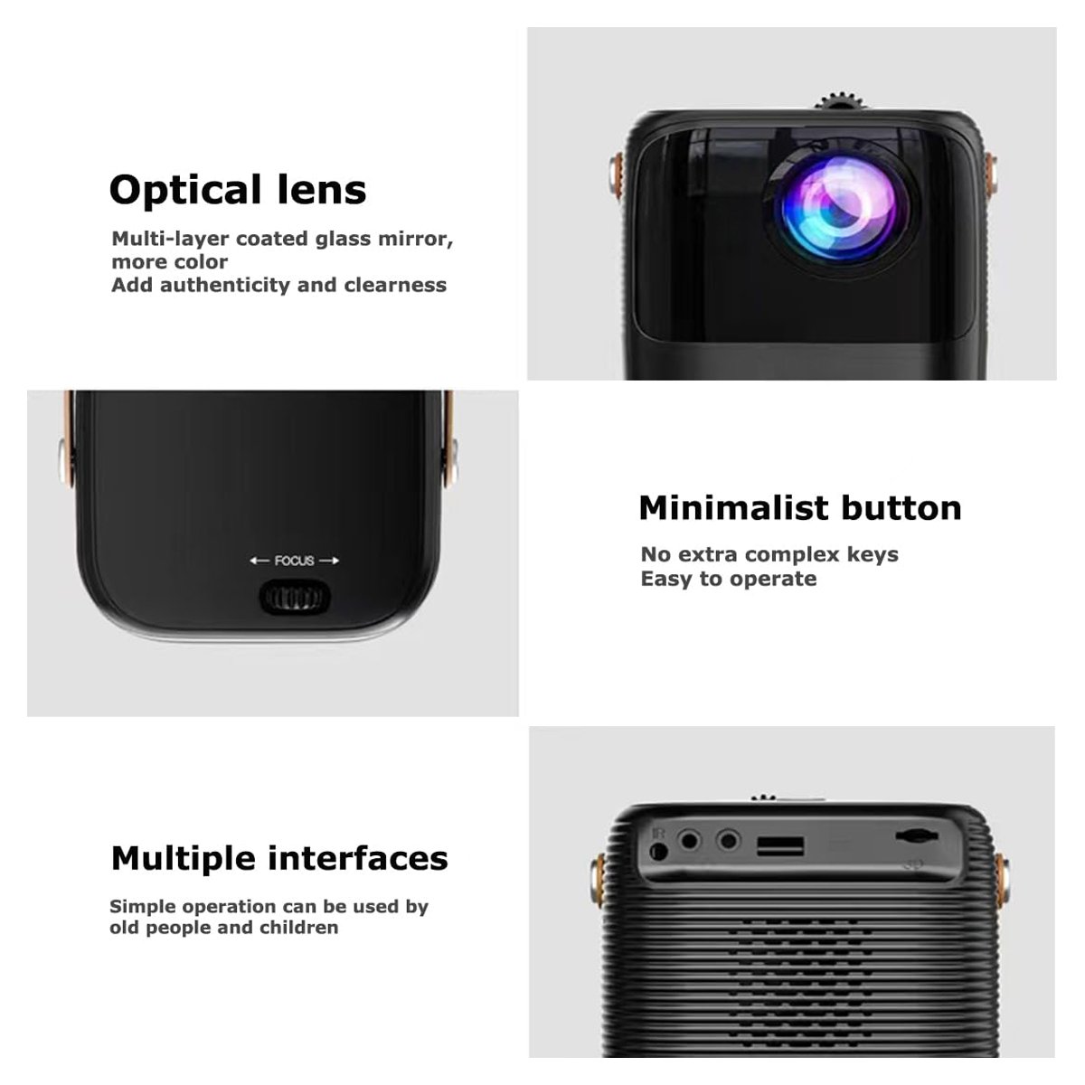 NReal Nova Ultra 13000 lumens Smart Projector, 1080p Native, 4K Support, 5G CPU, AI Voice Remote, Dolby Speakers Auto Quadrangle Wall Fit, Wi-Fi, BT - view 4