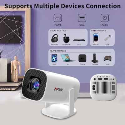 NREAL Nova V 7500lm 1080p White Smart Mini Projector for Support Wi-Fi6 - view 1