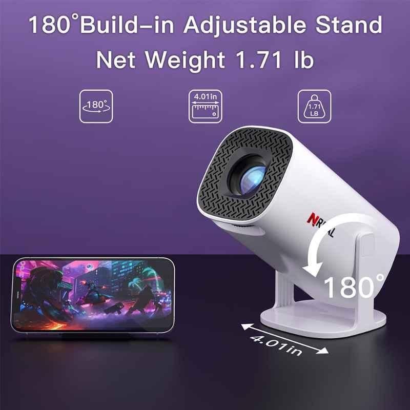 NREAL Nova V 7500lm 1080p White Smart Mini Projector for Support Wi-Fi6 - view 2