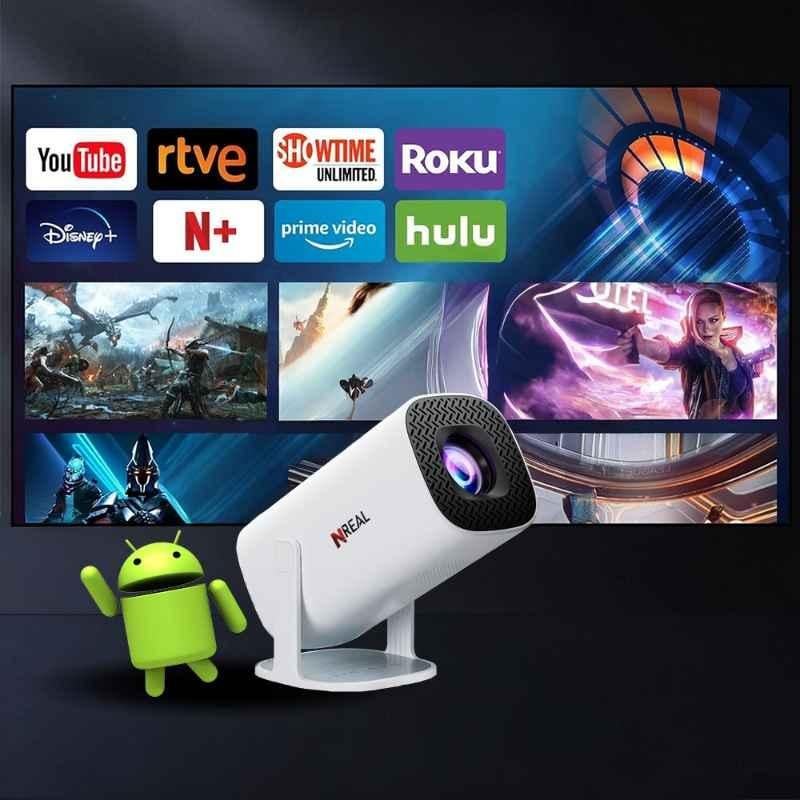 NREAL Nova V 7500lm 1080p White Smart Mini Projector for Support Wi-Fi6 - view 4