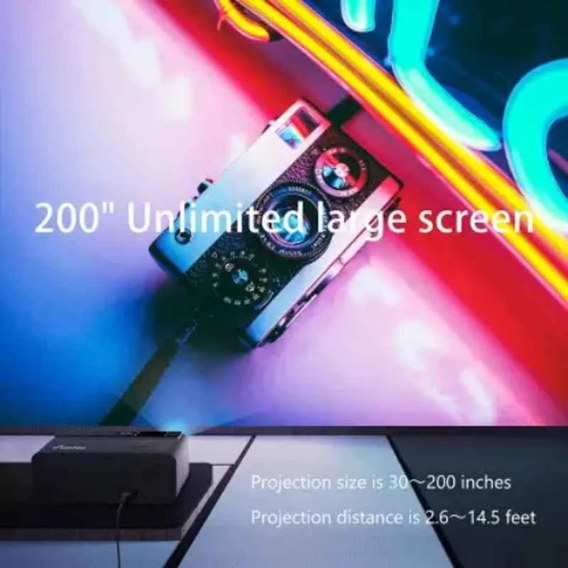 IBS W14 5000lm 1920x1080P Android Black Portable Projector - view 2