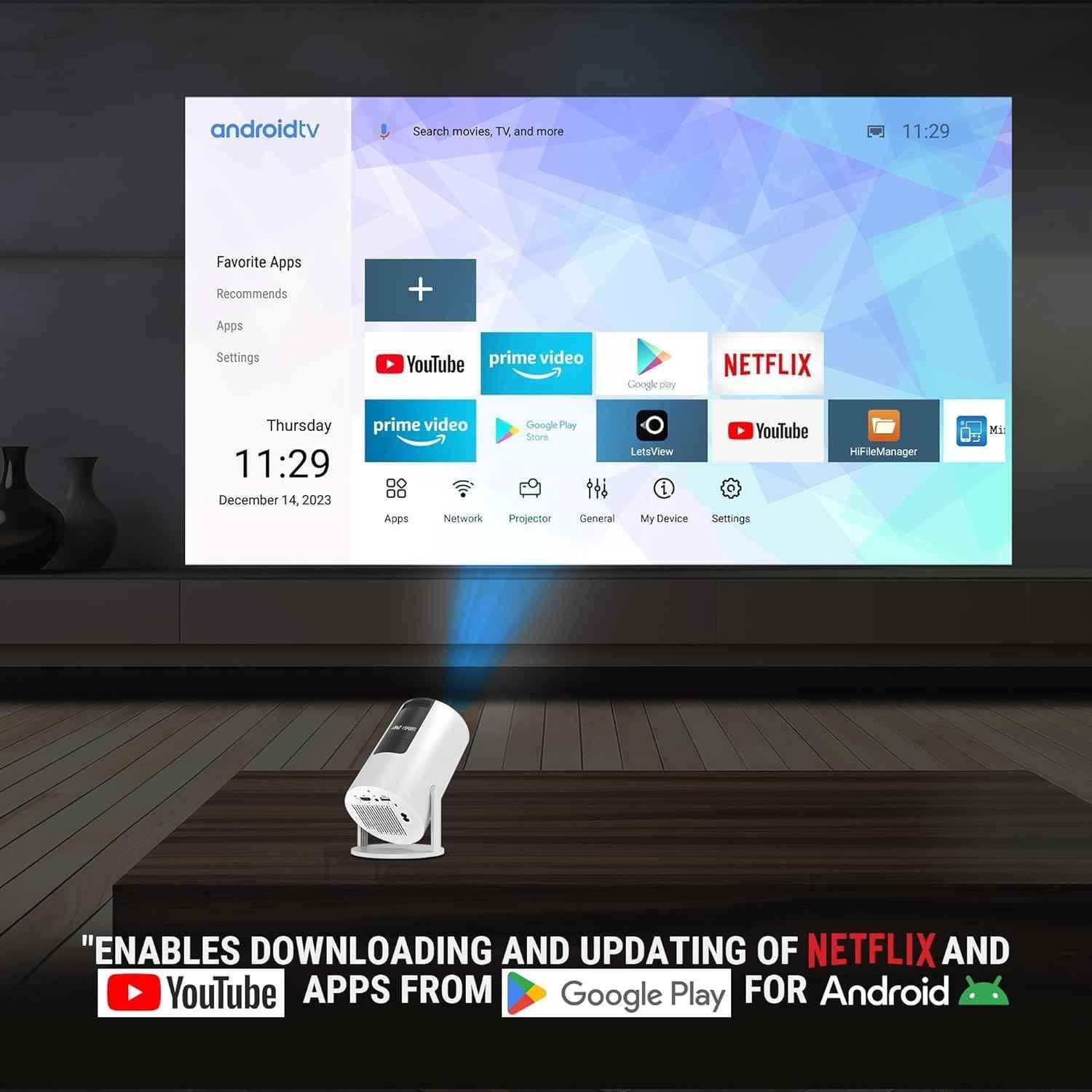 Ant Esports View 521 1280x720p 2500lm White HD Smart LED Projector - view 1