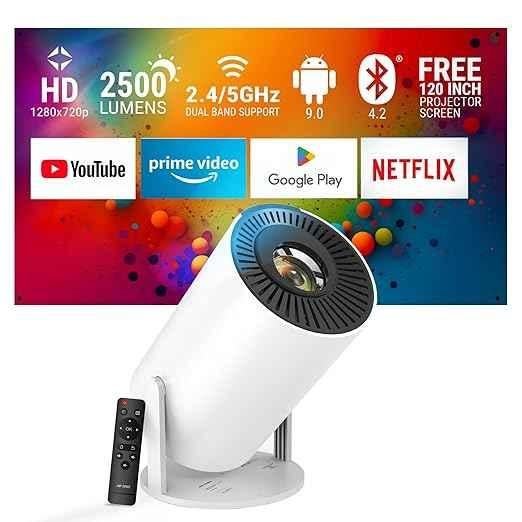 Ant Esports View 521 1280x720p 2500lm White HD Smart LED Projector - view 4
