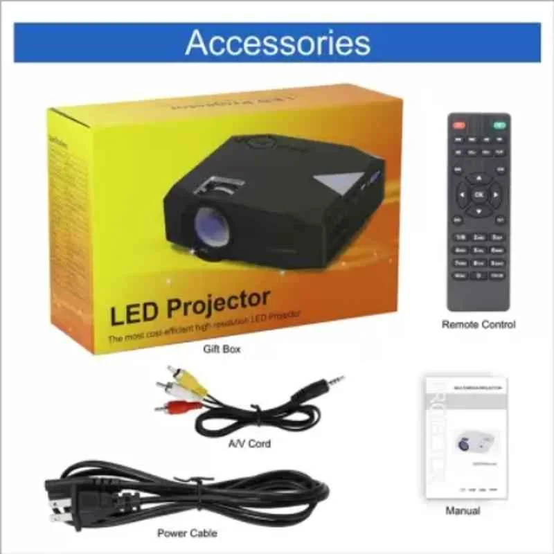 IBS BLJ-333 4700lm 1080P Black Wi-Fi Portable Projector - view 3