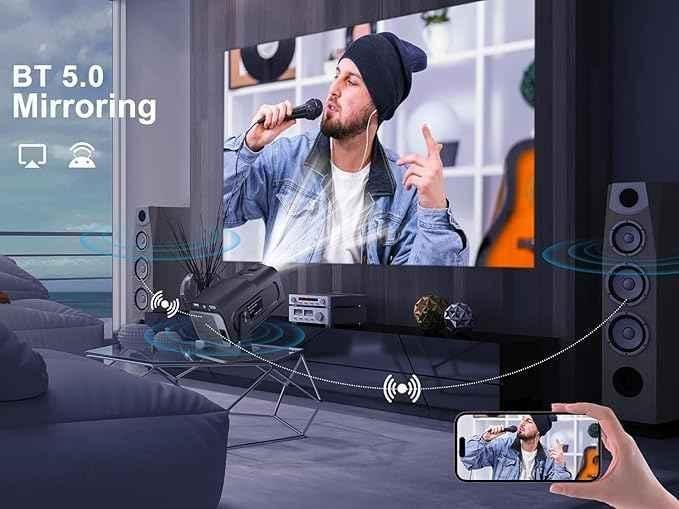 Yoton HY320 1280x720p 4K Mini Portable Smart Projector with 150 inch Large Screen - view 2