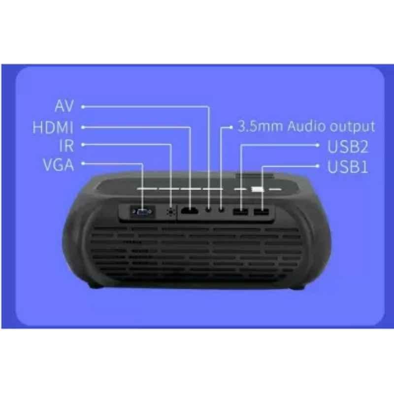 IBS T-7 4600lm Black Mini Wi-Fi Home Theater Digital Projector - view 2