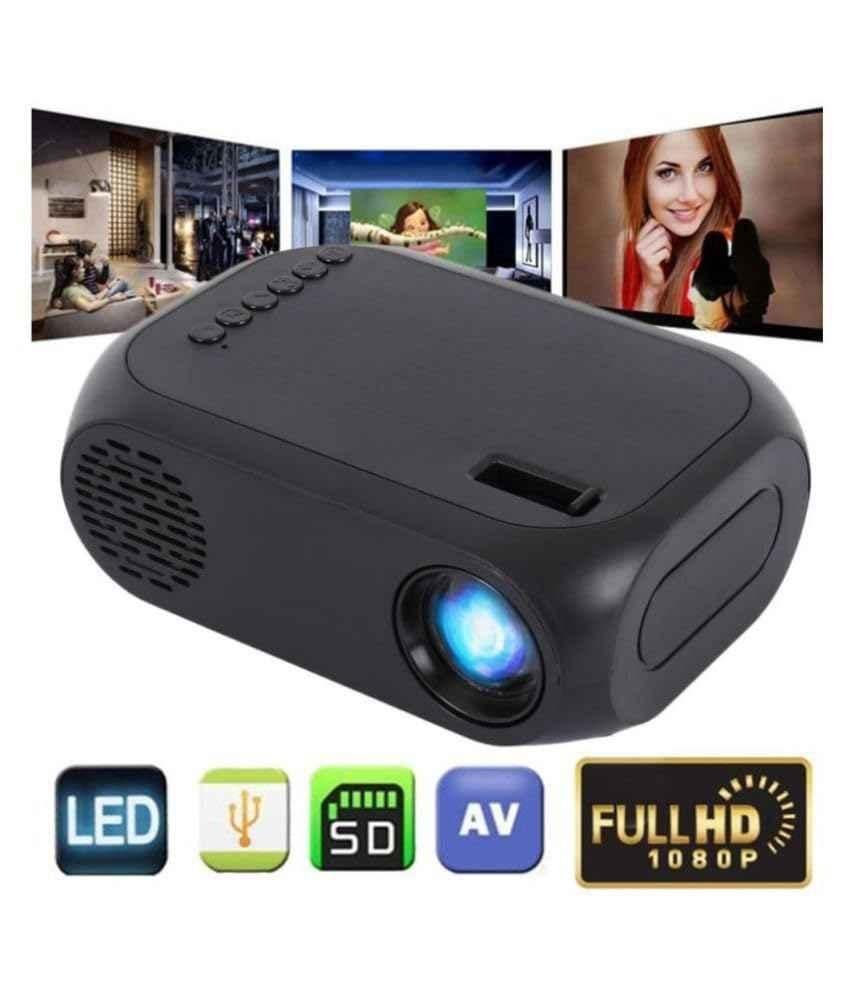 Yoton YG-320 2000lm Mini LCD Portable Smart Home Theatre Projector with Remote Controller Support, HDMI, AV, SD, USB & Youtube Mini Stick - view 5