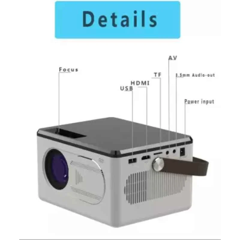 IBS RADIO 4000lm LED Black Cordless Portable Projector - view 2