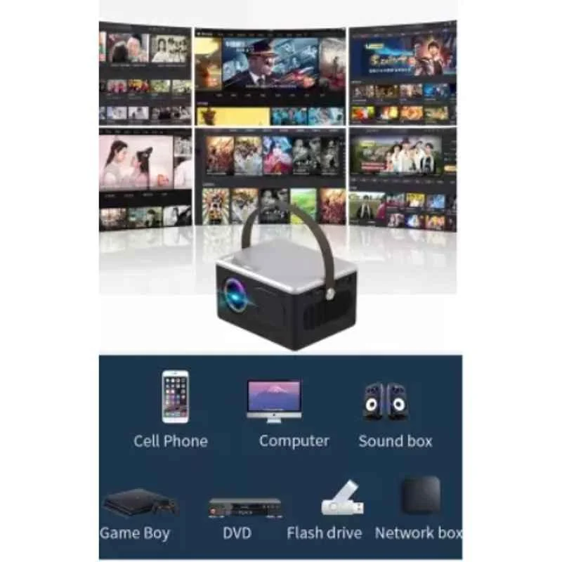 IBS RADIO 4000lm LED Black Cordless Portable Projector - view 4