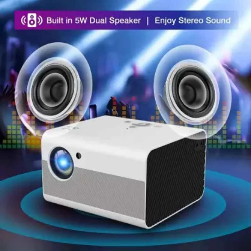 IBS T10 1080p 5000lm White Full HD Portable Projector - view 3