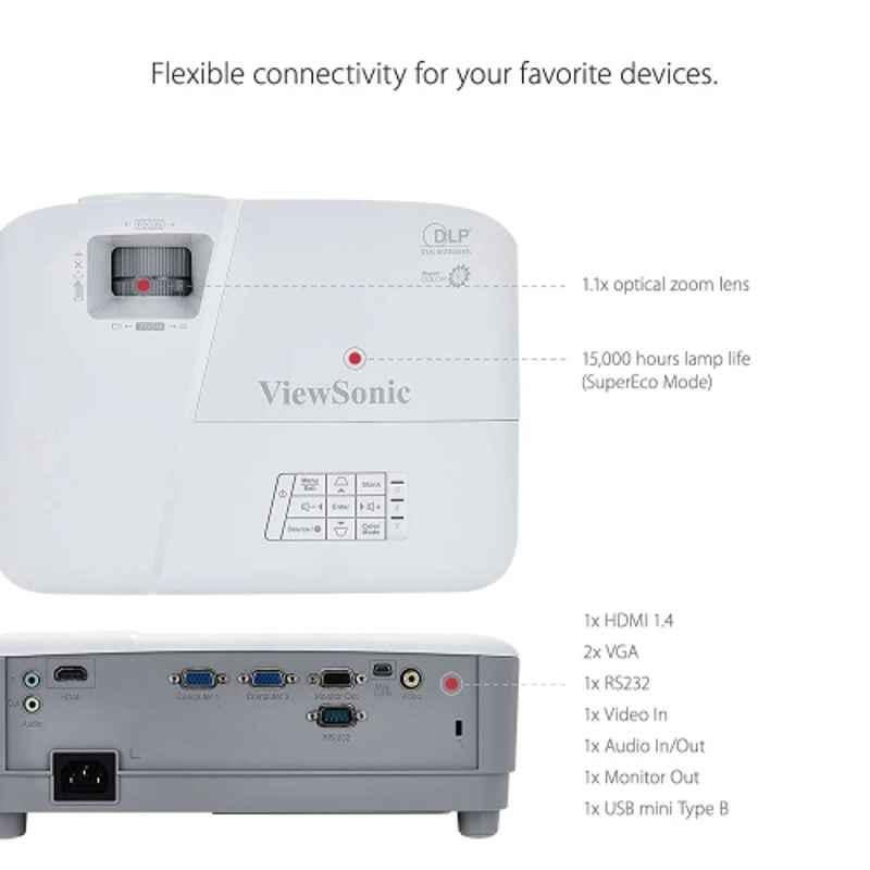ViewSonic PA503S-3 3800 Lumens SVGA Business Projector - view 3