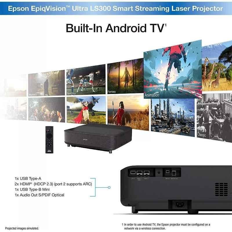 Epson EpiqVision Ultra LS500B Laser Projection TV, V11H922656 - view 2