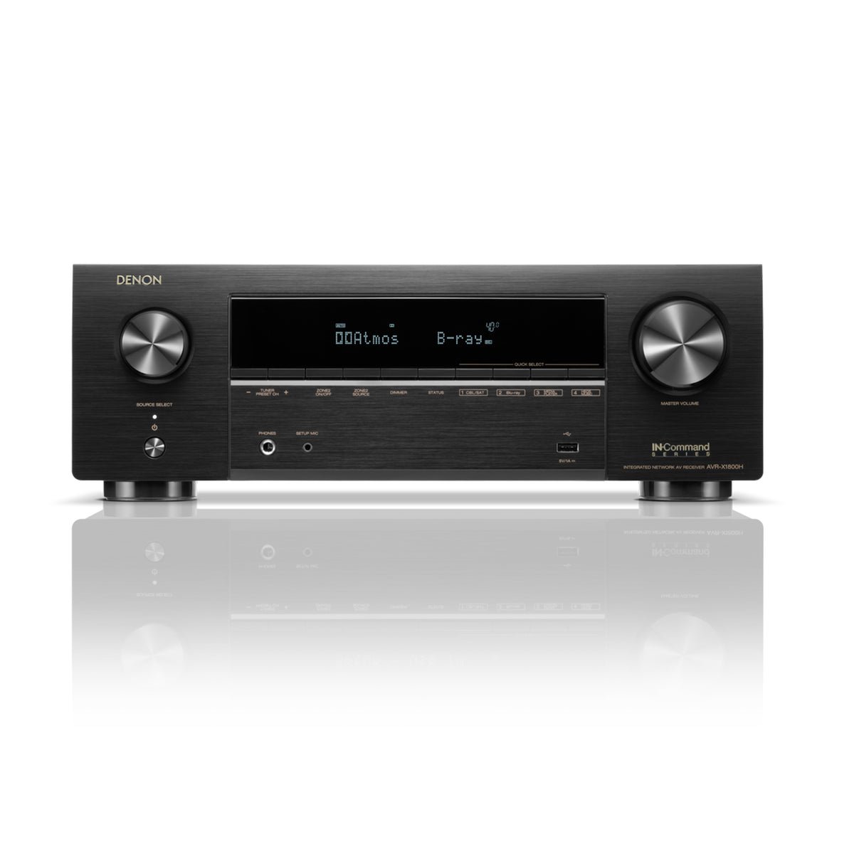 Denon AVR-X1800H - 7.2 Channel 8K AV receiver with Dolby Atmos - view 3