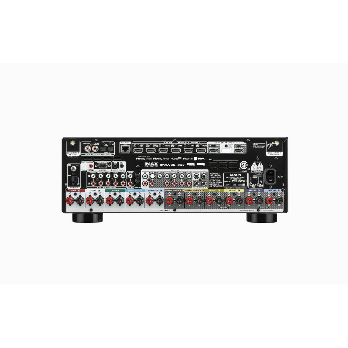 Denon AVC-X3800H - 9.4 Channel Dolby Atmos 8K AV Receiver - view 3