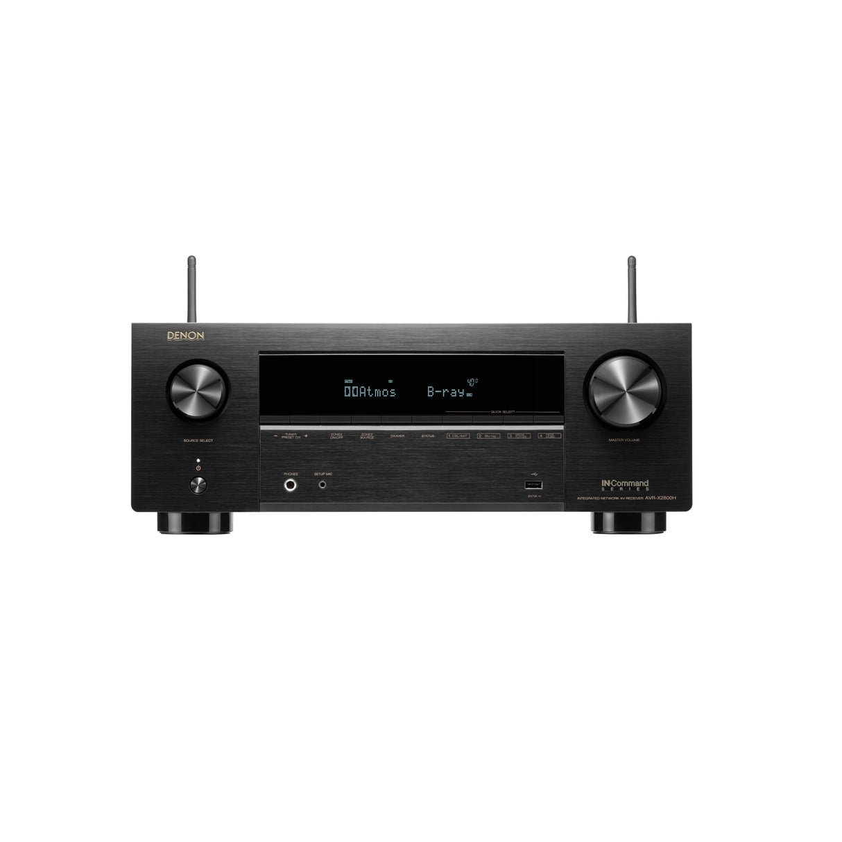 Denon AVR-X2800H - 7.2 Channel Dolby Atmos 8K & 3D Audio Experience AV Receiver