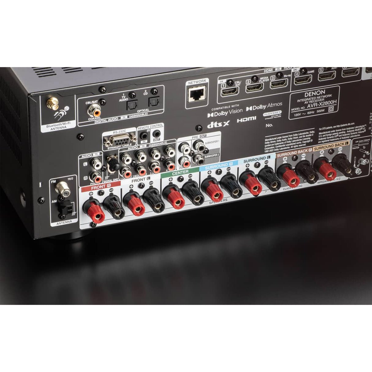 Denon AVR-X2800H - 7.2 Channel Dolby Atmos 8K & 3D Audio Experience AV Receiver - view 1