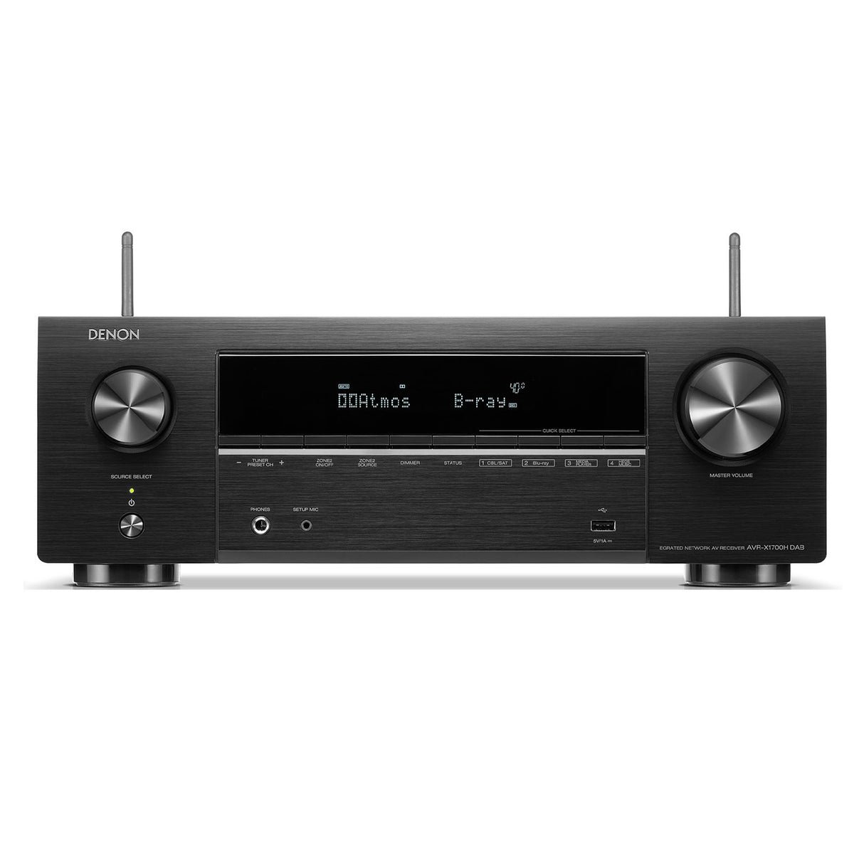 Denon AVR-X1700H - 7.2 Channel 8K AV receiver with Dolby Atmos