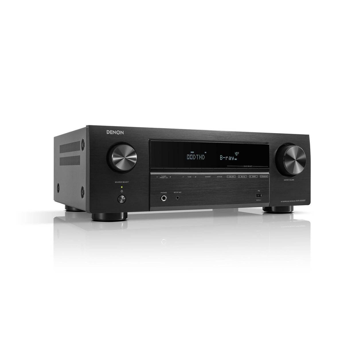 Denon AVR-X580BT - 5.2 Channel 8K & 3D Audio Experience AV Receiver - view 3