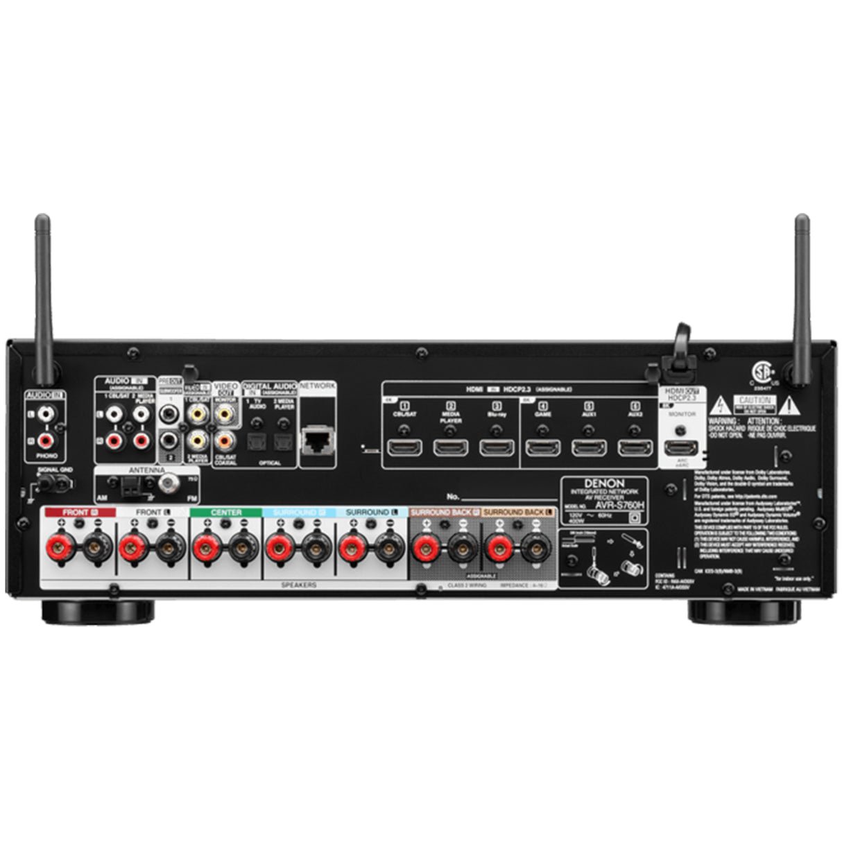 Denon AVR-S760H 7.2-Channel Dolby Atmos Network 8K AV Receiver - view 2