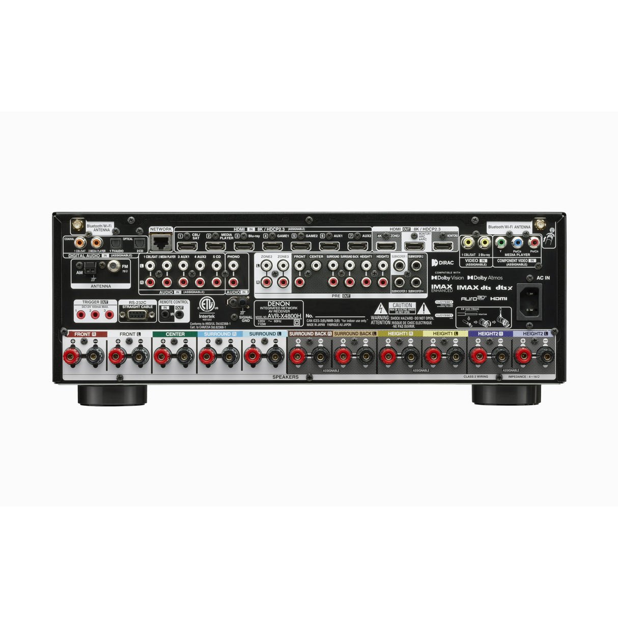 Denon AVC-X4800H - 9.4 Channel Dolby Atmos 8K & 3D Audio Experience AV Receiver - view 1