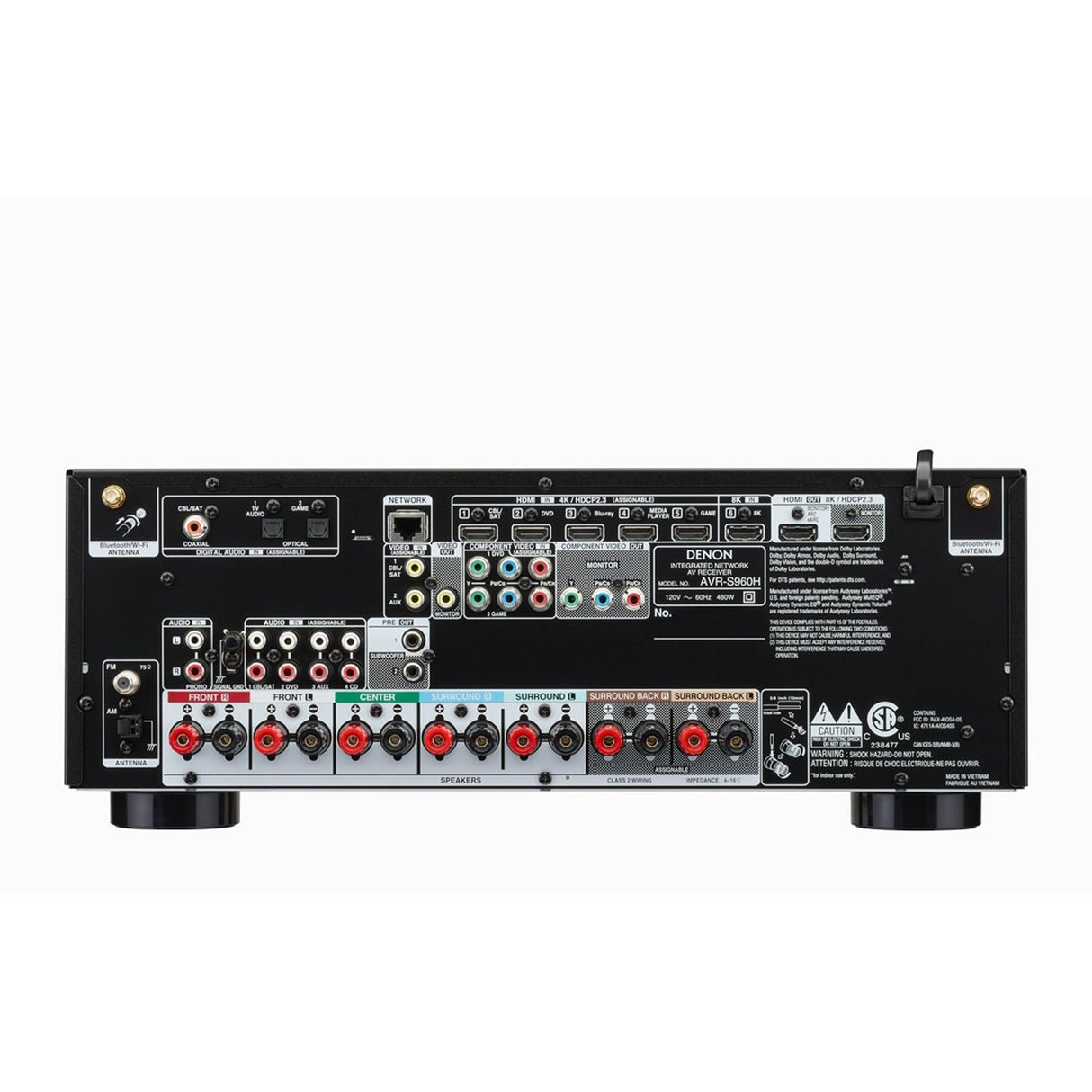 Denon AVR-S960H 7.2-Channel Dolby Atmos Network AV Receiver - view 1