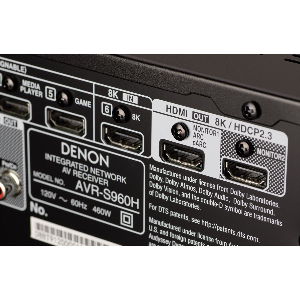 Denon AVR-S960H 7.2-Channel Dolby Atmos Network AV Receiver - view 2