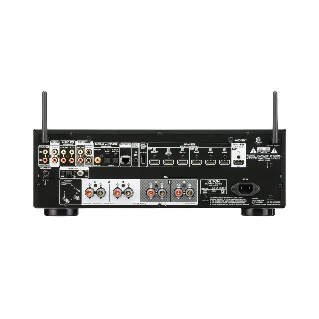 Denon DRA-900H- 2 Channel Stereo Network Receiver With Heos Built-in - view 1